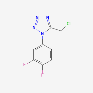 molecular formula C8H5ClF2N4 B1461247 5-(chloromethyl)-1-(3,4-difluorophenyl)-1H-tetrazole CAS No. 941867-81-8