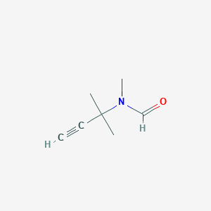 molecular formula C7H11NO B14612489 N-Methyl-N-(2-methylbut-3-yn-2-yl)formamide CAS No. 57357-74-1