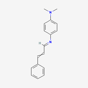 molecular formula C17H18N2 B14612494 1,4-Benzenediamine, N,N-dimethyl-N'-(3-phenyl-2-propenylidene)- CAS No. 60125-37-3