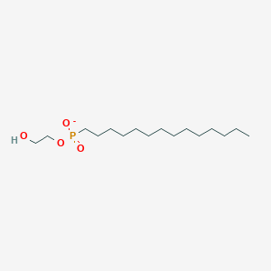 molecular formula C16H34O4P- B14612500 2-Hydroxyethyl tetradecylphosphonate CAS No. 59259-21-1