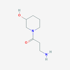 3-Amino-1-(3-hydroxypiperidin-1-yl)propan-1-one
