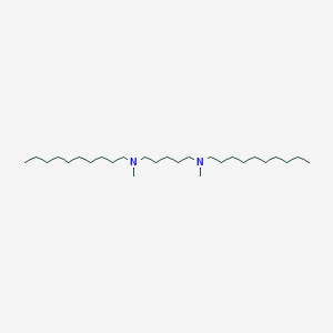 molecular formula C27H58N2 B14612510 N~1~,N~5~-Didecyl-N~1~,N~5~-dimethylpentane-1,5-diamine CAS No. 58293-42-8