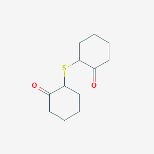 molecular formula C12H18O2S B14612567 2,2'-Sulfanediyldi(cyclohexan-1-one) CAS No. 59650-27-0