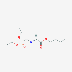 molecular formula C11H22NO5P B14612575 Butyl {[(diethoxyphosphoryl)methyl]imino}acetate CAS No. 60671-39-8