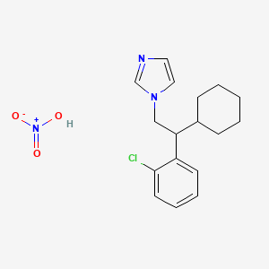 1-[2-(2-Chlorophenyl)-2-cyclohexylethyl]imidazole;nitric acid