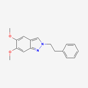 5,6-Dimethoxy-2-(2-phenylethyl)-2H-indazole