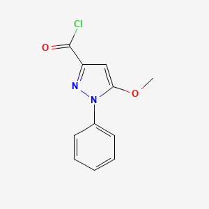 5-methoxy-1-phenyl-1H-pyrazole-3-carbonyl chloride