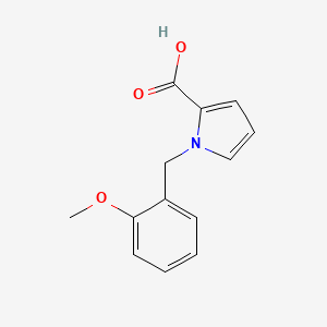 molecular formula C13H13NO3 B1461264 1-[(2-methoxyphenyl)methyl]-1H-pyrrole-2-carboxylic acid CAS No. 1155079-39-2