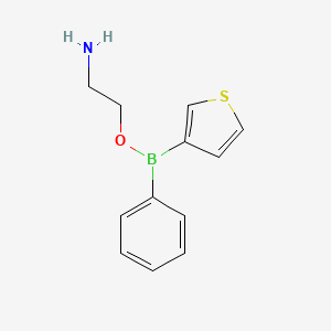 molecular formula C12H14BNOS B14612641 2-Aminoethyl phenyl(thiophen-3-yl)borinate CAS No. 60288-68-8