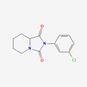 2-(3-Chlorophenyl)tetrahydroimidazo[1,5-a]pyridine-1,3(2h,5h)-dione