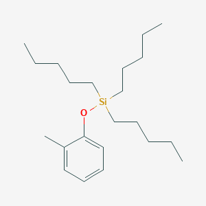 (2-Methylphenoxy)(tripentyl)silane