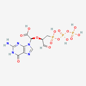 molecular formula C10H14N5O14P3 B14612687 GTP Dialdehyde CAS No. 58045-02-6