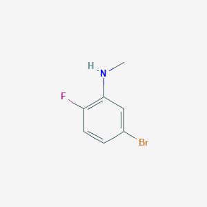 molecular formula C7H7BrFN B1461270 5-Bromo-2-fluoro-N-methylaniline CAS No. 1153252-25-5