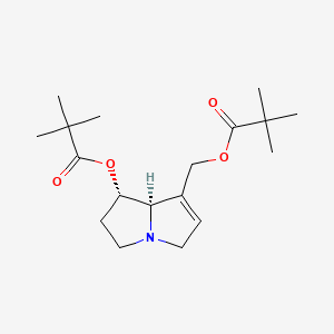 molecular formula C18H29NO4 B14612705 Heliotridine, 7,9-dipivalate CAS No. 59532-51-3