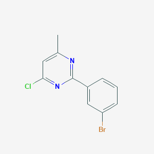 molecular formula C11H8BrClN2 B1461272 2-(3-Bromophenyl)-4-chloro-6-methylpyrimidine CAS No. 1153412-68-0