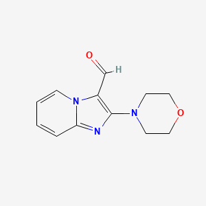 molecular formula C12H13N3O2 B1461275 2-(Morpholin-4-yl)imidazo[1,2-a]pyridine-3-carbaldehyde CAS No. 1156132-35-2