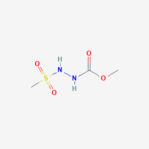 molecular formula C3H8N2O4S B14612755 Methyl 2-(methanesulfonyl)hydrazine-1-carboxylate CAS No. 58358-63-7