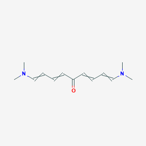 molecular formula C13H20N2O B14612756 1,3,6,8-Nonatetraen-5-one, 1,9-bis(dimethylamino)- CAS No. 59543-47-4