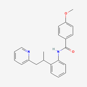 4-Methoxy-N-{2-[1-(pyridin-2-yl)propan-2-yl]phenyl}benzamide