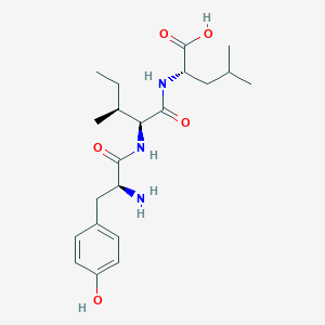 molecular formula C21H33N3O5 B14612778 L-Tyrosyl-L-isoleucyl-L-leucine CAS No. 60482-98-6