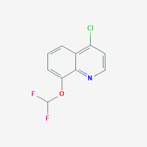 molecular formula C10H6ClF2NO B1461278 4-Chloro-8-(difluoromethoxy)quinoline CAS No. 629644-64-0