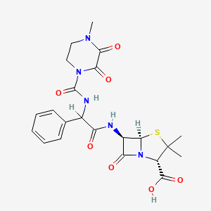 6-(D-(-)-alpha-(4-Methyl-2,3-dioxo-1-piperazinecarboxamido)phenylacetamido)penicillanic acid