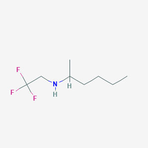 molecular formula C8H16F3N B1461280 (Hexan-2-yl)(2,2,2-trifluoroethyl)amine CAS No. 1158062-86-2