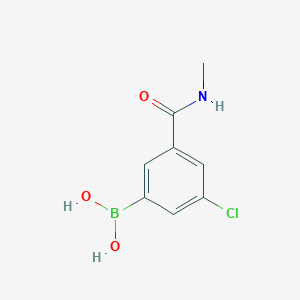 molecular formula C8H9BClNO3 B1461282 (3-Chlor-5-(Methylcarbamoyl)phenyl)boronsäure CAS No. 957120-51-3