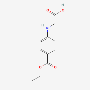 Benzoic acid, 4-[(carboxymethyl)amino]-, 1-ethyl ester