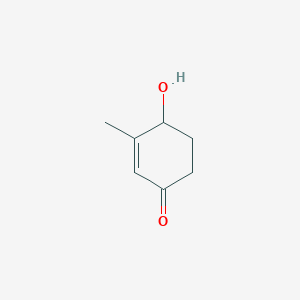 molecular formula C7H10O2 B14612853 2-Cyclohexen-1-one, 4-hydroxy-3-methyl- CAS No. 57356-79-3