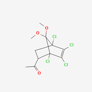 1-(1,4,5,6-Tetrachloro-7,7-dimethoxy-2-bicyclo[2.2.1]hept-5-enyl)ethanone