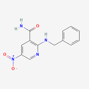 2-(Benzylamino)-5-nitropyridine-3-carboxamide