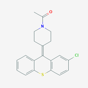 1-[4-(2-Chloro-9H-thioxanthen-9-ylidene)piperidin-1-yl]ethan-1-one