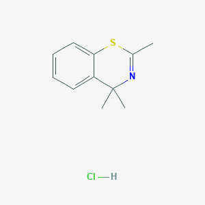 4H-1,3-Benzothiazine, 2,4,4-trimethyl-, hydrochloride