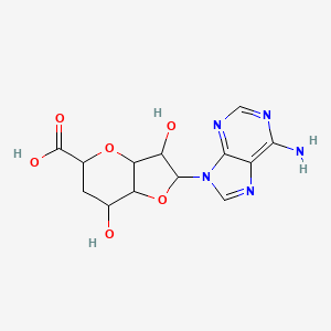 molecular formula C13H15N5O6 B14612923 Adenine octosyl acid CAS No. 60825-13-0