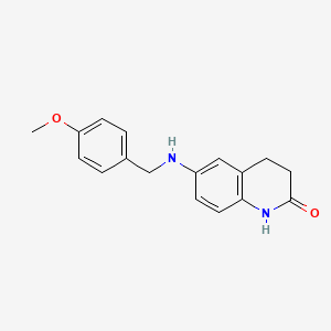 6-{[(4-Methoxyphenyl)methyl]amino}-1,2,3,4-tetrahydroquinolin-2-one