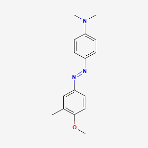 molecular formula C16H19N3O B14612960 4-[(E)-(4-Methoxy-3-methylphenyl)diazenyl]-N,N-dimethylaniline CAS No. 59528-07-3