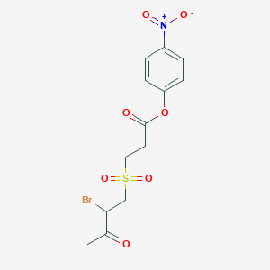 4-Nitrophenyl 3-(2-bromo-3-oxobutane-1-sulfonyl)propanoate