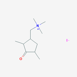 molecular formula C11H22INO B14612978 (2,4-Dimethyl-3-oxocyclopentyl)-N,N,N-trimethylmethanaminium iodide CAS No. 60889-02-3