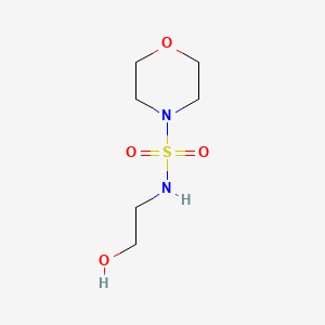 molecular formula C6H14N2O4S B1461299 2-[(Morpholine-4-sulfonyl)amino]ethan-1-ol CAS No. 1156254-42-0