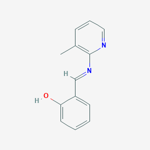 2-[(E)-(3-methylpyridin-2-yl)iminomethyl]phenol