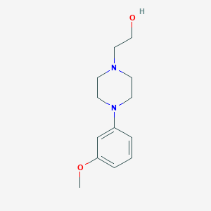 molecular formula C13H20N2O2 B1461300 2-(4-(3-Methoxyphenyl)piperazin-1-yl)ethan-1-ol CAS No. 118161-85-6