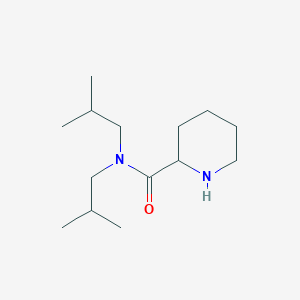 N,N-bis(2-methylpropyl)piperidine-2-carboxamide