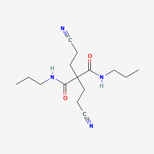 2,2-Bis(2-cyanoethyl)-N~1~,N~3~-dipropylpropanediamide