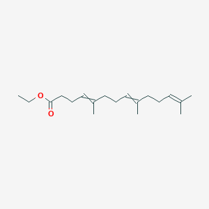 molecular formula C19H32O2 B14613025 Ethyl 5,9,13-trimethyltetradeca-4,8,12-trienoate CAS No. 59822-16-1