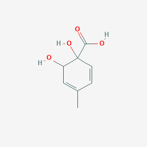 molecular formula C8H10O4 B14613051 1,6-Dihydroxy-4-methylcyclohexa-2,4-diene-1-carboxylic acid CAS No. 60463-01-6