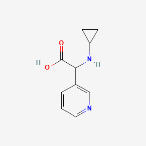 molecular formula C10H12N2O2 B1461306 2-(Cyclopropylamino)-2-(pyridin-3-yl)acetic acid CAS No. 1218388-85-2