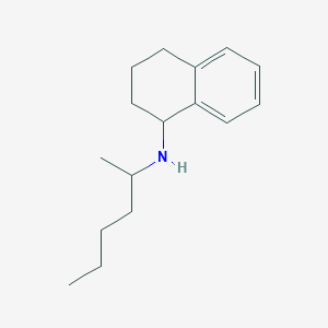 molecular formula C16H25N B1461307 N-(hexan-2-yl)-1,2,3,4-tetrahydronaphthalen-1-amine CAS No. 1157352-93-6