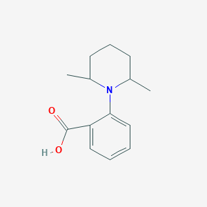 molecular formula C14H19NO2 B1461308 2-(2,6-Dimethylpiperidin-1-yl)benzoic acid CAS No. 1020934-09-1