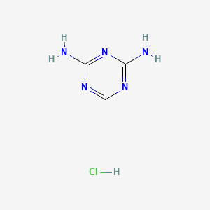 molecular formula C3H6ClN5 B14613094 Formoguanamine hydrochloride CAS No. 58228-71-0